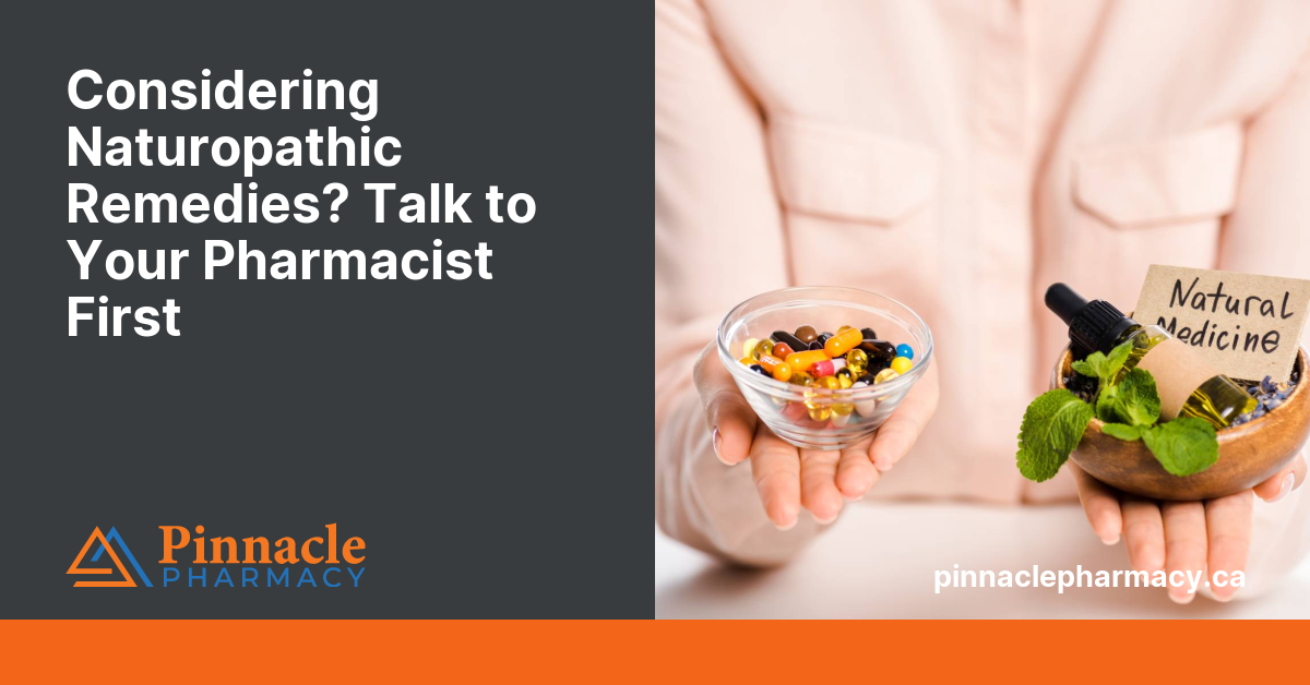 Sharing image for the article “Considering Naturopathic Remedies? Talk to Your Pharmacist First”